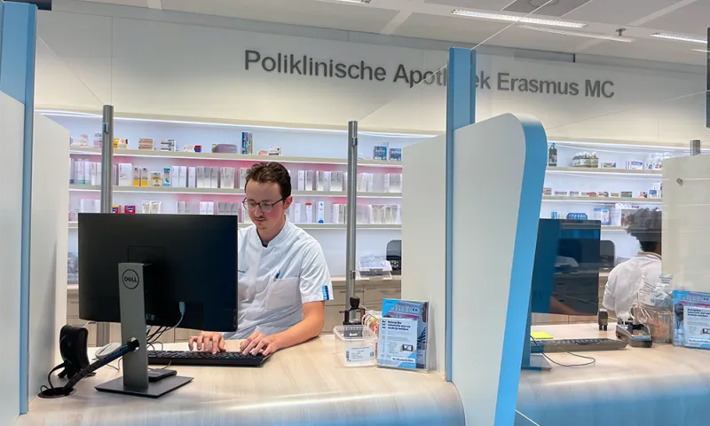 Bart, apothekersassistent, poliklinische apotheek, erasmus mc