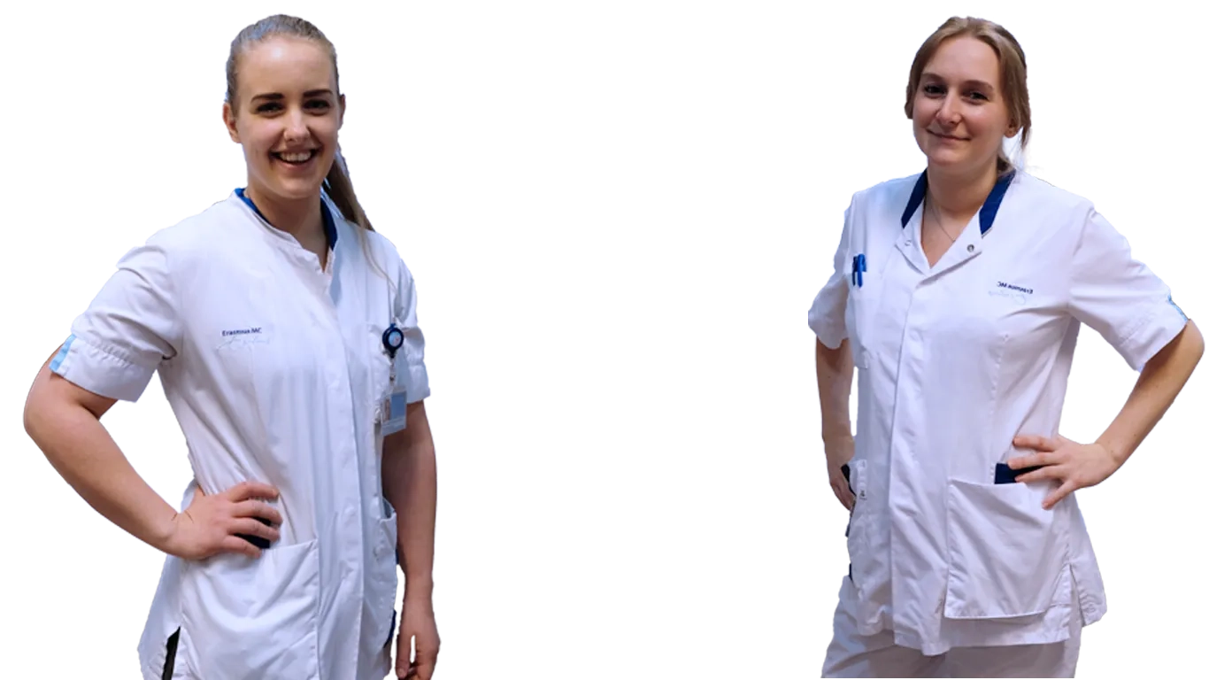 Lisette en Sylvia, cardiac care verpleegkundigen Erasmus MC Cardiologie
