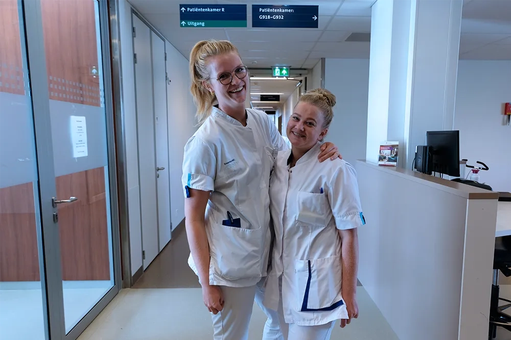 Janneke, Eline, verpleegkundigen, Hematologie